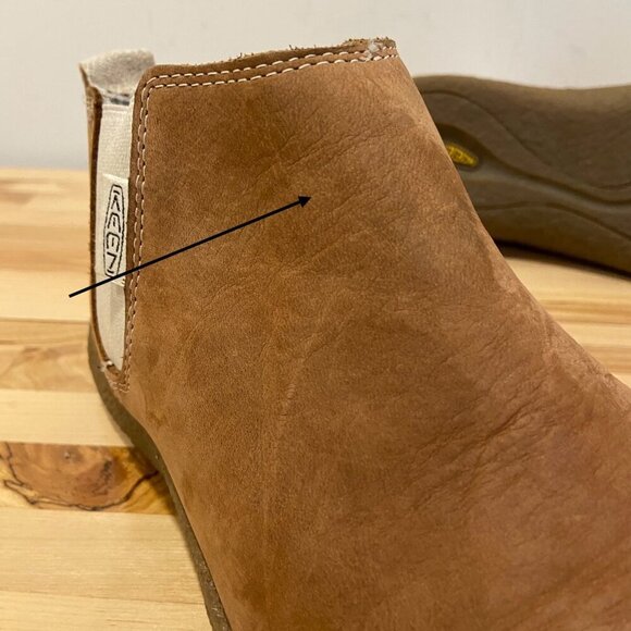 Keen Womens Brown Leather Mosey Ankle Boots With Elastic Gore & Crepe Sole 8.5 - Picture 10 of 16